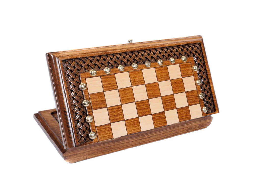 Wooden Carved Chess Set & Backgammon 30 cm | 11.8" - Unumperfectus