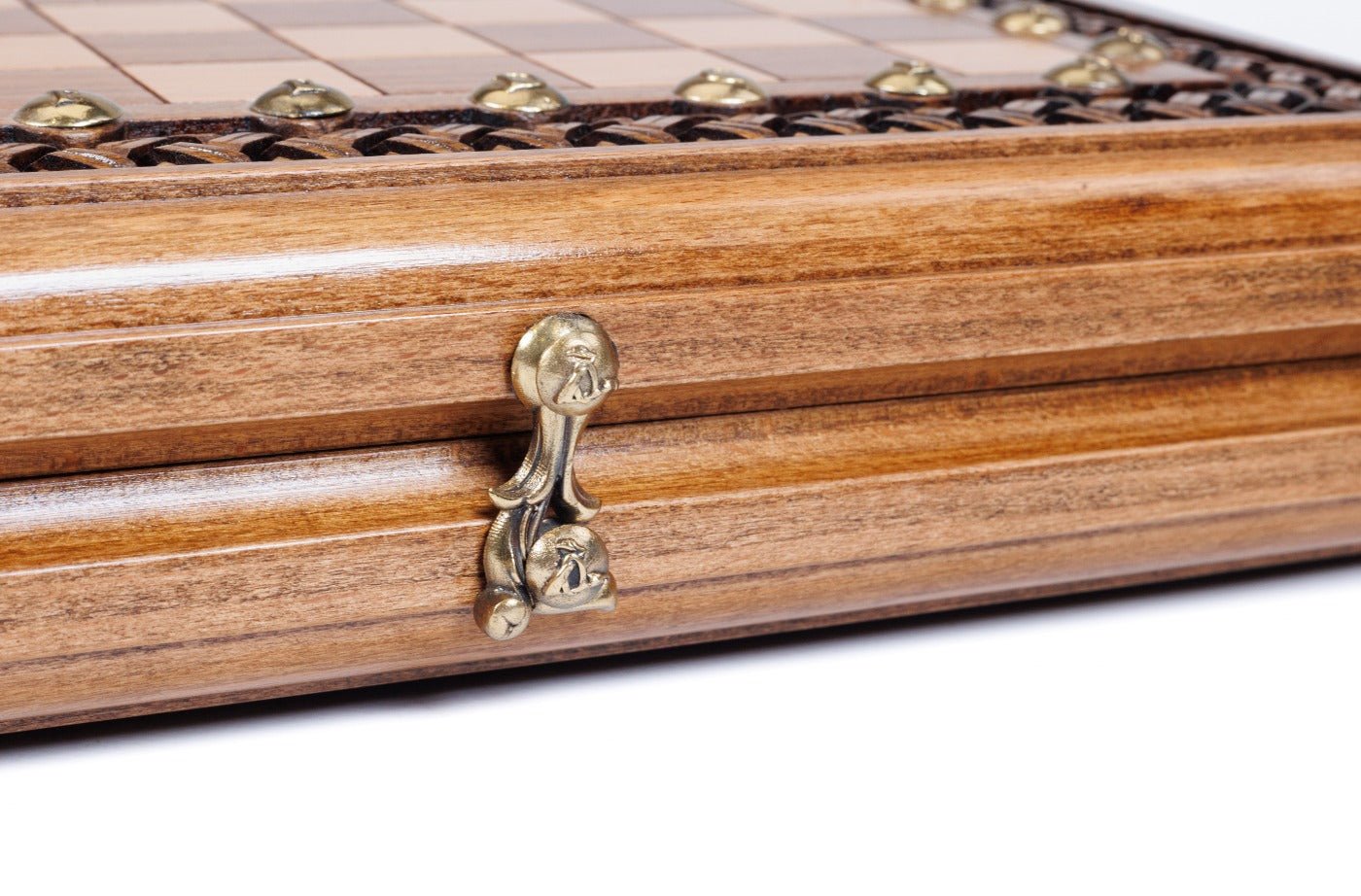 Wooden Carved Chess Set & Backgammon 30 cm | 11.8" - Unumperfectus