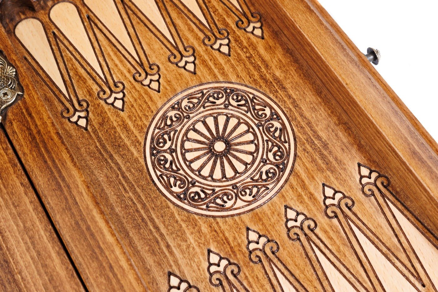 Wooden Carved Chess Set & Backgammon 30 cm | 11.8" - Unumperfectus