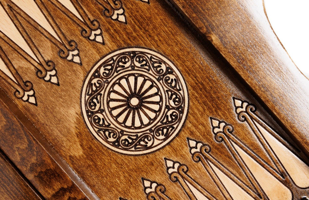 Wooden Carved Chess Set & Backgammon 30 cm | 11.8" - Unumperfectus