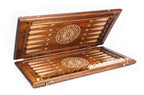 Pomegranate Grapes backgammon board - open board ready for play