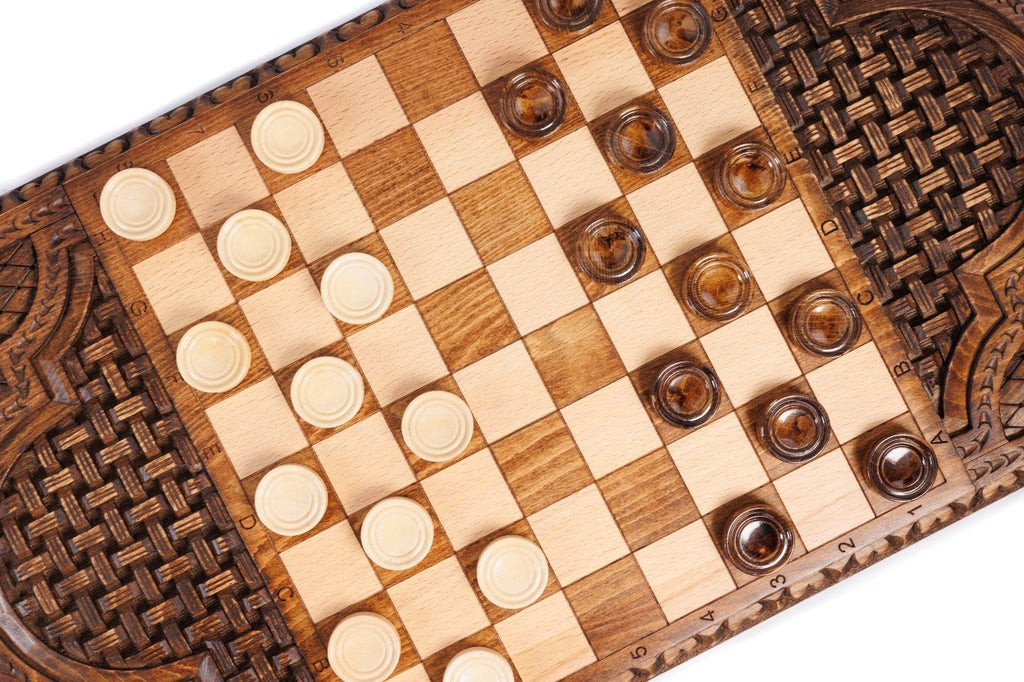 Backgammon Board - Pomegranate & Grapes - Unumperfectus
