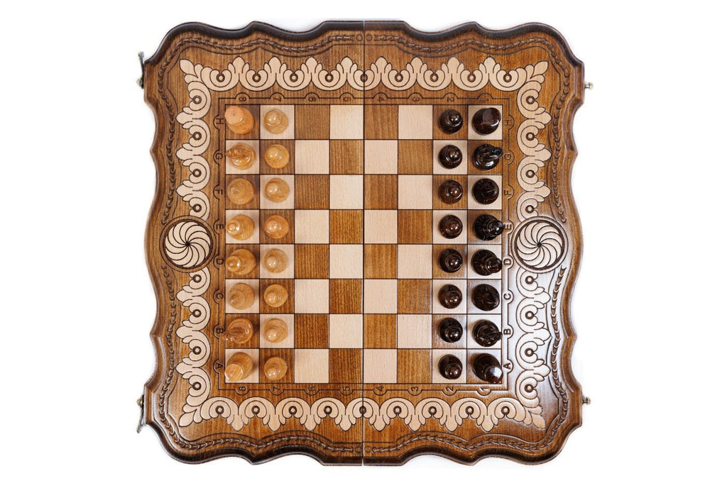 Armenian Eternity Chess & Backgammon Set 15.7" | 40 cm - Unumperfectus
