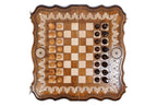 Armenian Eternity Chess chess and backgammon set - board surface detail