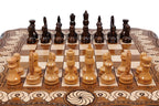 Armenian Eternity Chess chess and backgammon set - side profile of the board