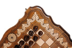 Armenian Eternity Chess chess and backgammon set - close-up of the playing squares
