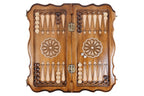 Armenian Eternity Chess chess and backgammon set - detail of the carved border
