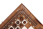 Carved chess and backgammon set - full view