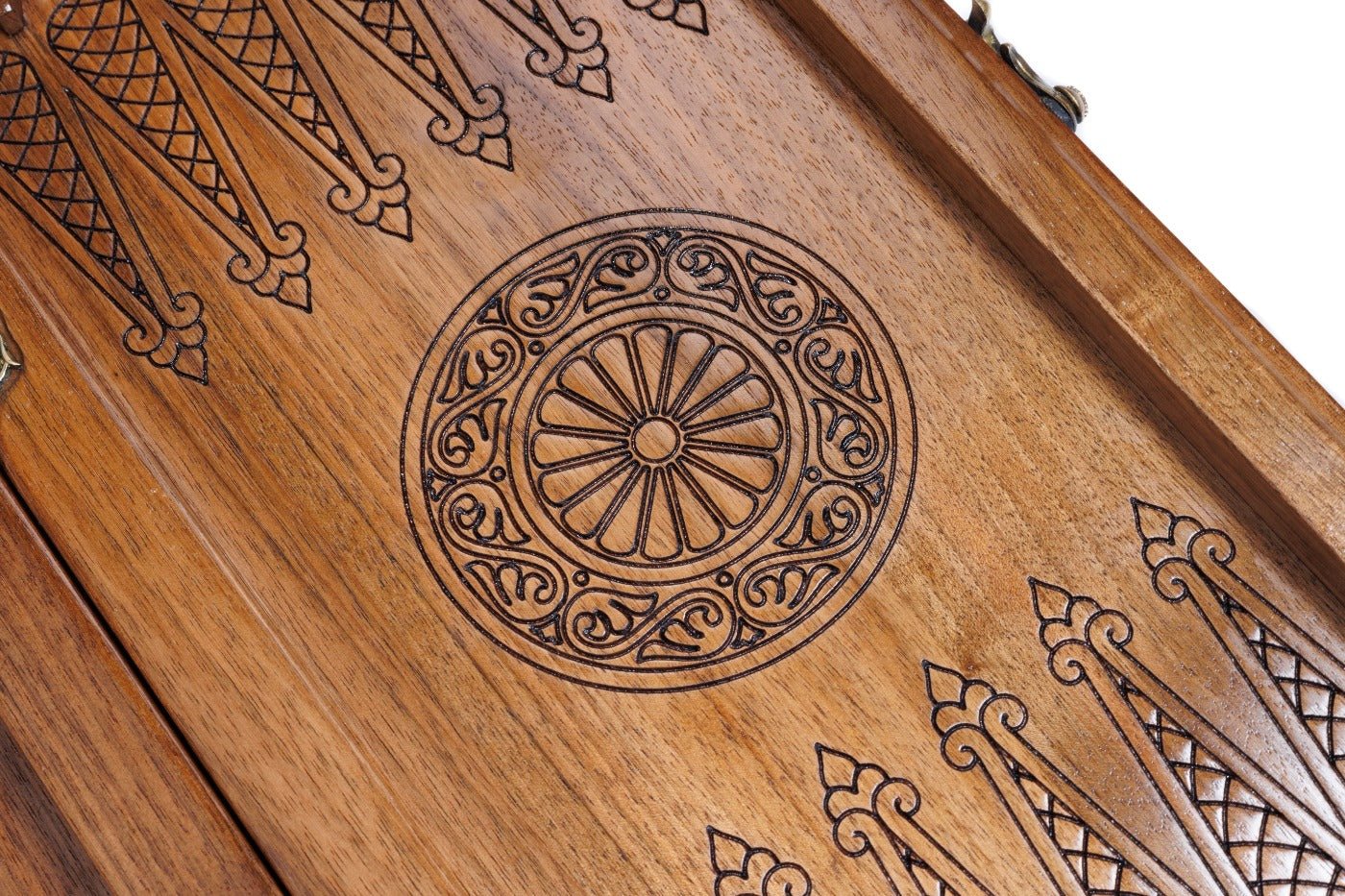 Wooden Carved Chess Board & Backgammon 40 cm | 15.7" - Unumperfectus