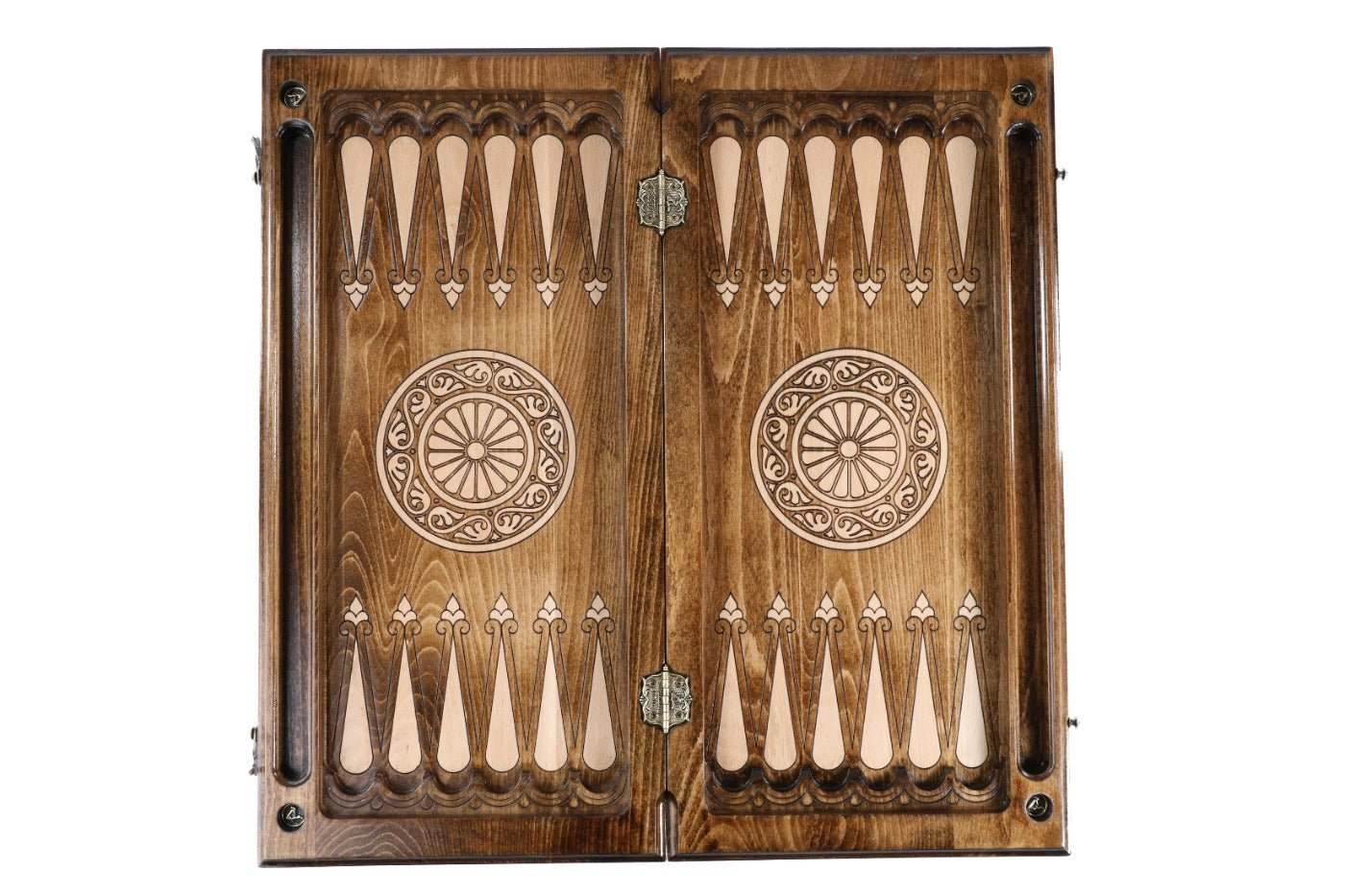 Armenian Wooden Chess Set & Backgammon Pomegranate & Grape Vine 60 cm | 23.6" - Unumperfectus