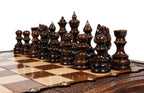 Carvings / chess set - board surface detail