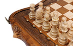Carvings / chess set - side profile of the board
