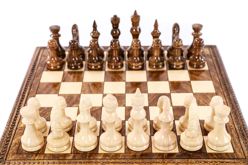 Wooden Chess Set Box Style 35 cm | 13.8" - Unumperfectus