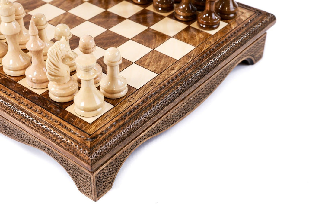 Wooden Chess Set Box Style 35 cm | 13.8" - Unumperfectus