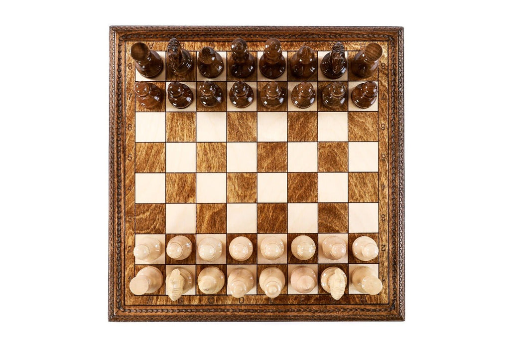 Wooden Chess Set Box Style 35 cm | 13.8" - Unumperfectus
