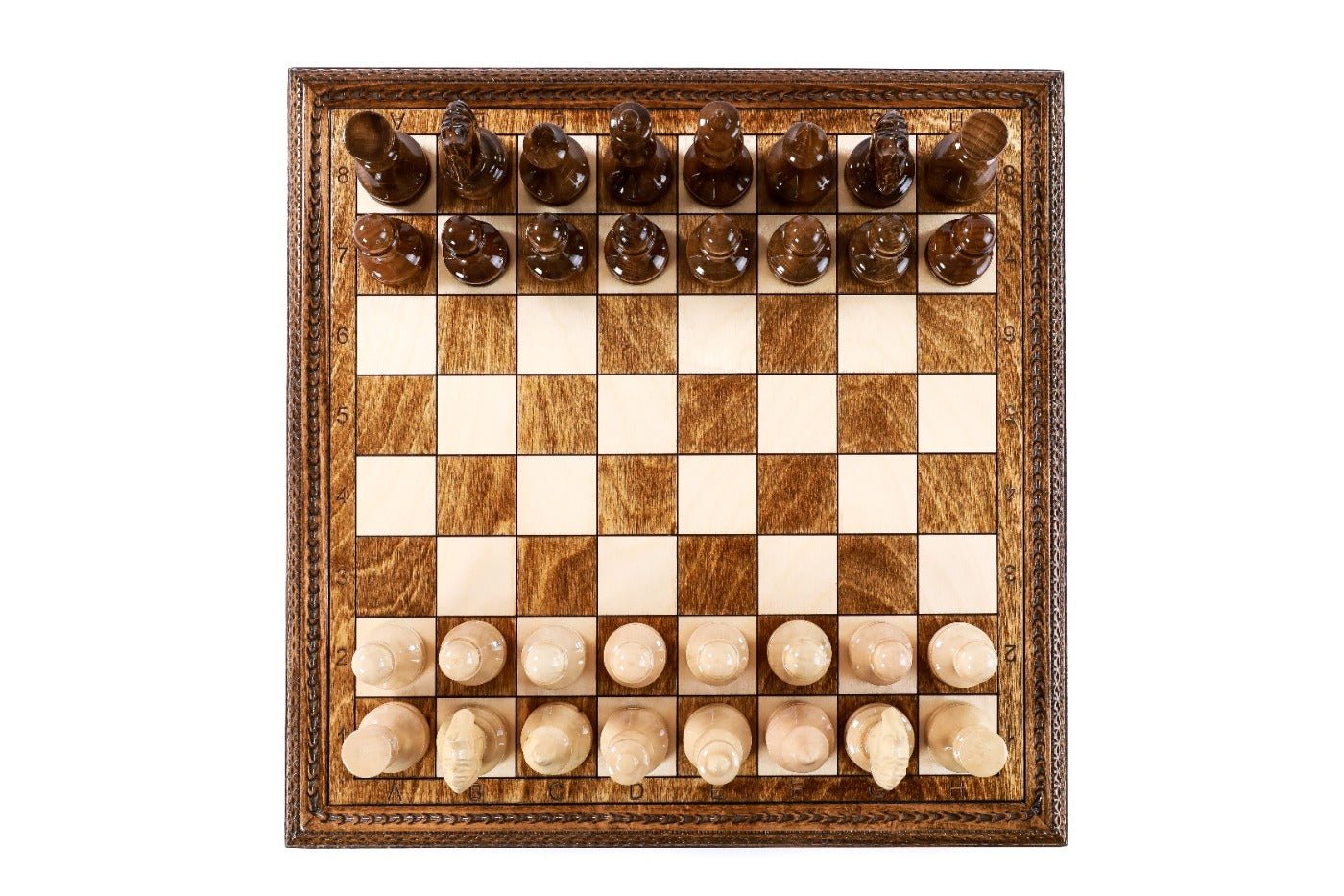 Wooden Chess Set Box Style 35 cm | 13.8" - Unumperfectus
