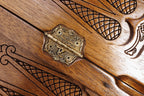 Ornamental Carved chess and backgammon set - full view