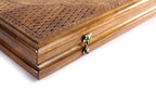Eternity Symbol backgammon board - corner detail of the board