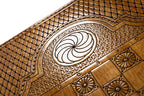 Eternity Symbol backgammon board - open board ready for play