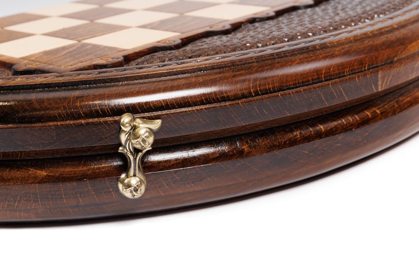 Wooden Carved Chess Set - Circular 40 cm | 15.6" - Unumperfectus