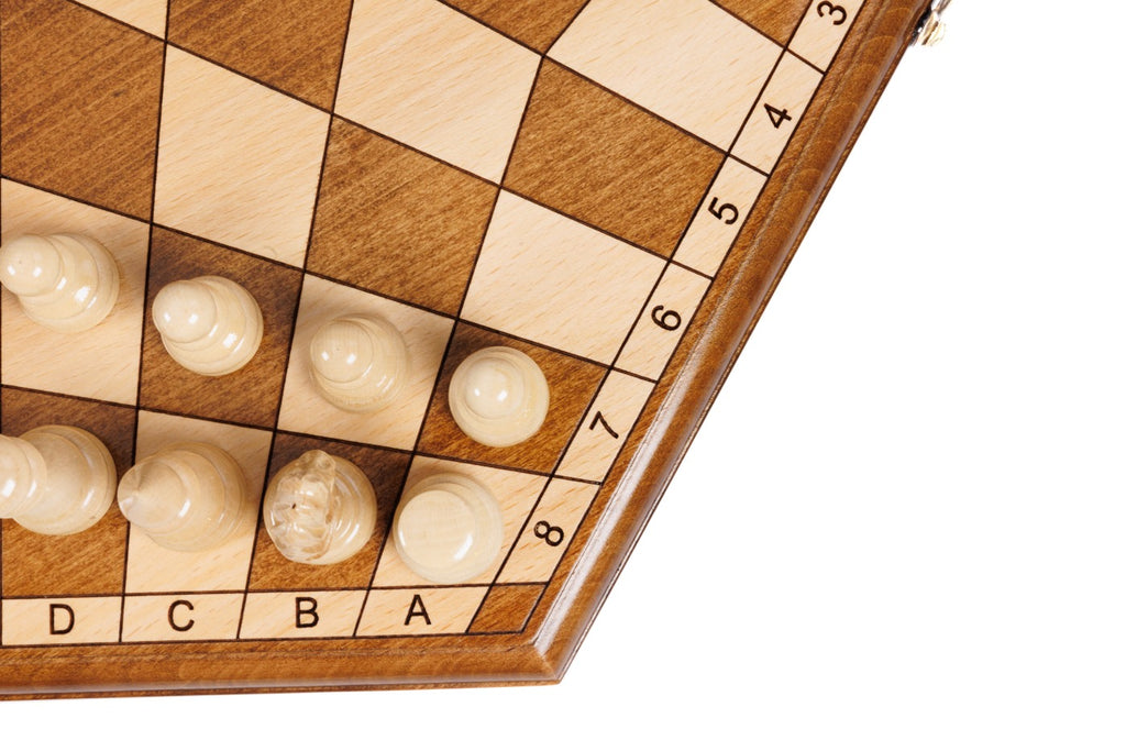 Three Player Chess Set – Carved Wooden Chess for Three Players - Unumperfectus