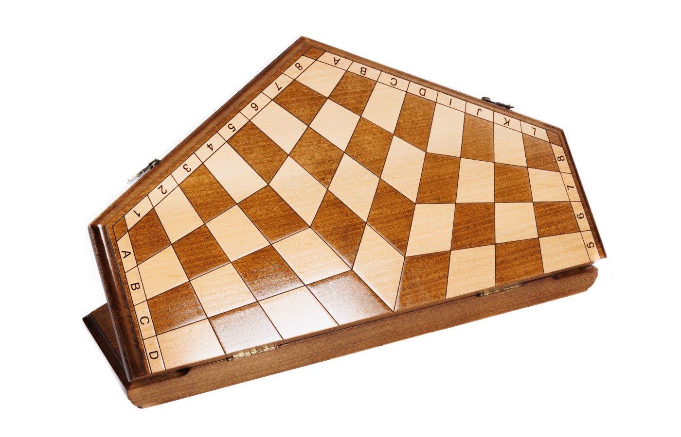 Three Player Chess Set – Carved Wooden Chess for Three Players - Unumperfectus
