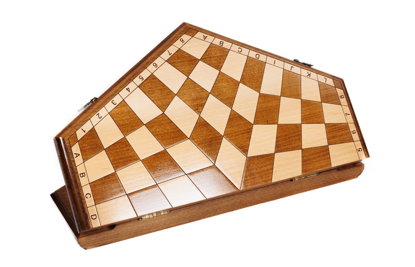 Three Player Chess Set – Carved Wooden Chess for Three Players - Unumperfectus