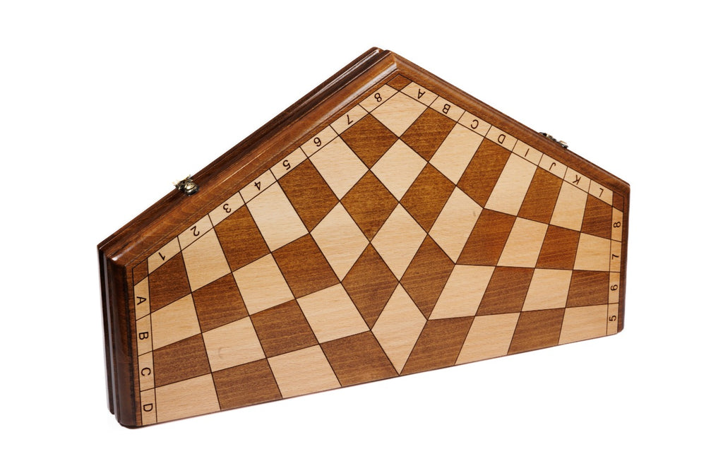 Three Player Chess Set – Carved Wooden Chess for Three Players - Unumperfectus