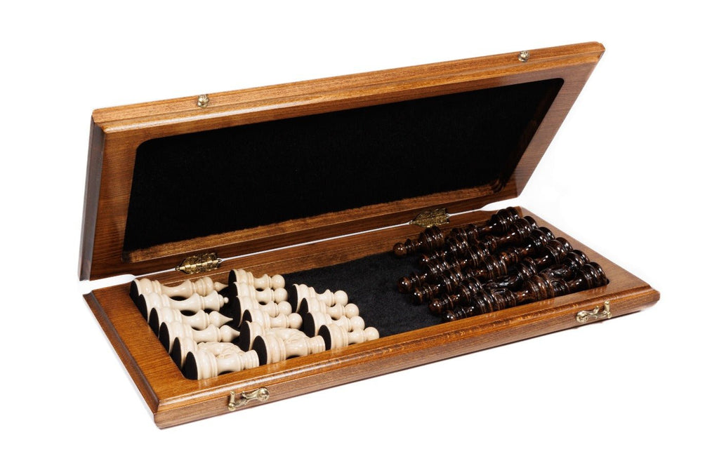 Premium artisan chess set classic wooden luxury craftsmanship