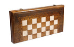 Carved Classic chess set - chess pieces set up for play