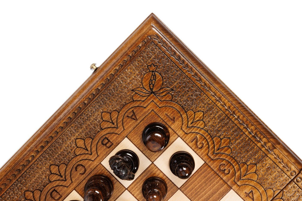 Wooden Carved Chess Set Classic 50 cm | 19.7" - Unumperfectus