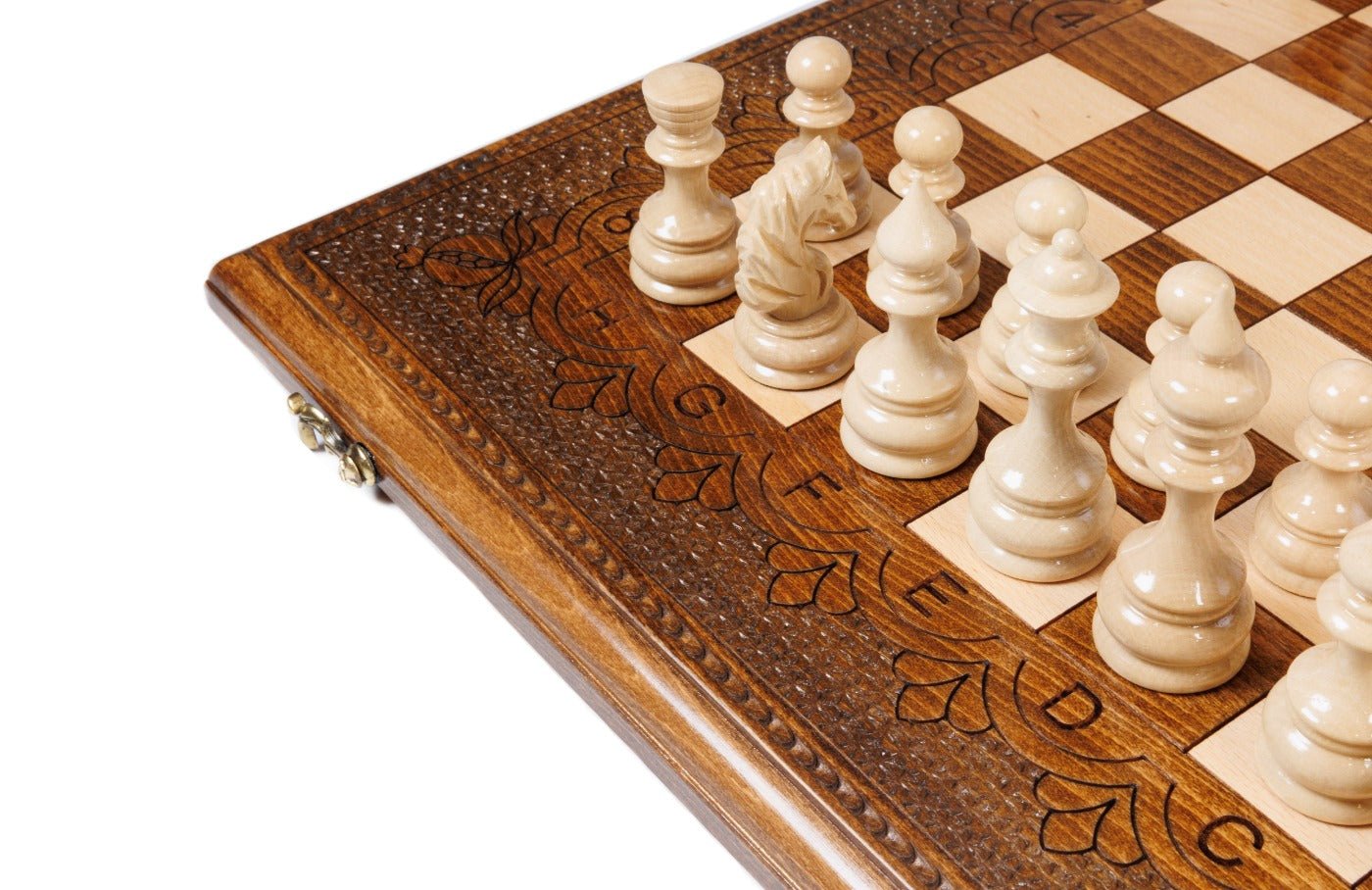 Wooden Carved Chess Set Classic 50 cm | 19.7" - Unumperfectus