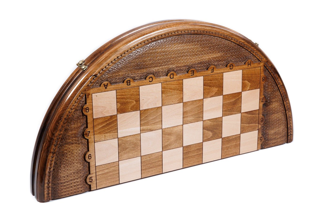Wooden Carved Chess Set - Circular 50 cm | 19.7" - Unumperfectus