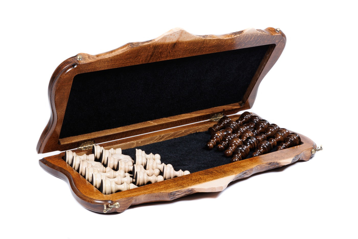 Chess Set with Mount Ararat Wooden Board - Unumperfectus