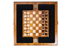 Carved Eternity chess set in wood by Hrachya Ohanyan
