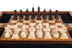 Carved Eternity chess set - side profile of the board