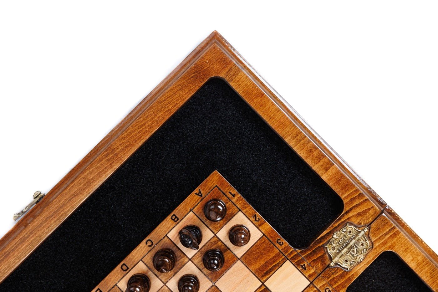 Wooden Carved Chess Set Eternity 40 cm | 15.6" - Unumperfectus