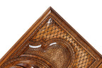 Carved Eternity chess set - corner detail of the board