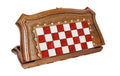 epoxy chess set walnut wood with epoxy resin squares