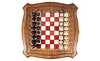 Epoxy Chess Set in Walnut Wood – Epoxy Resin Chess Made by Hrachya Ohanyan