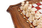 Epoxy Chess Set in Walnut Wood – Epoxy Resin Chess Made by Hrachya Ohanyan