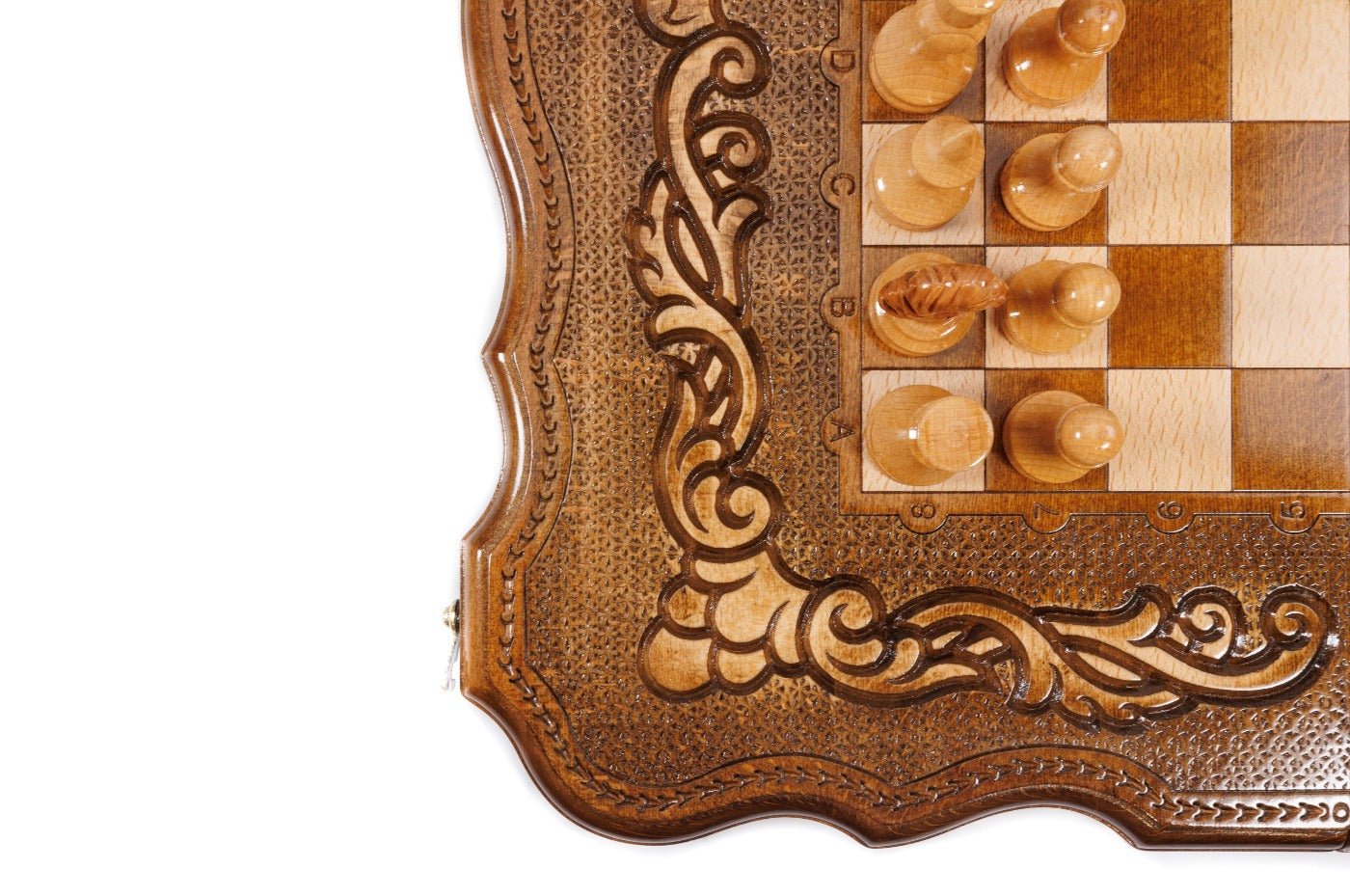 Ornamental Classic Chess Set & Backgammon Board 23.6" | 60 cm - LionLaurel