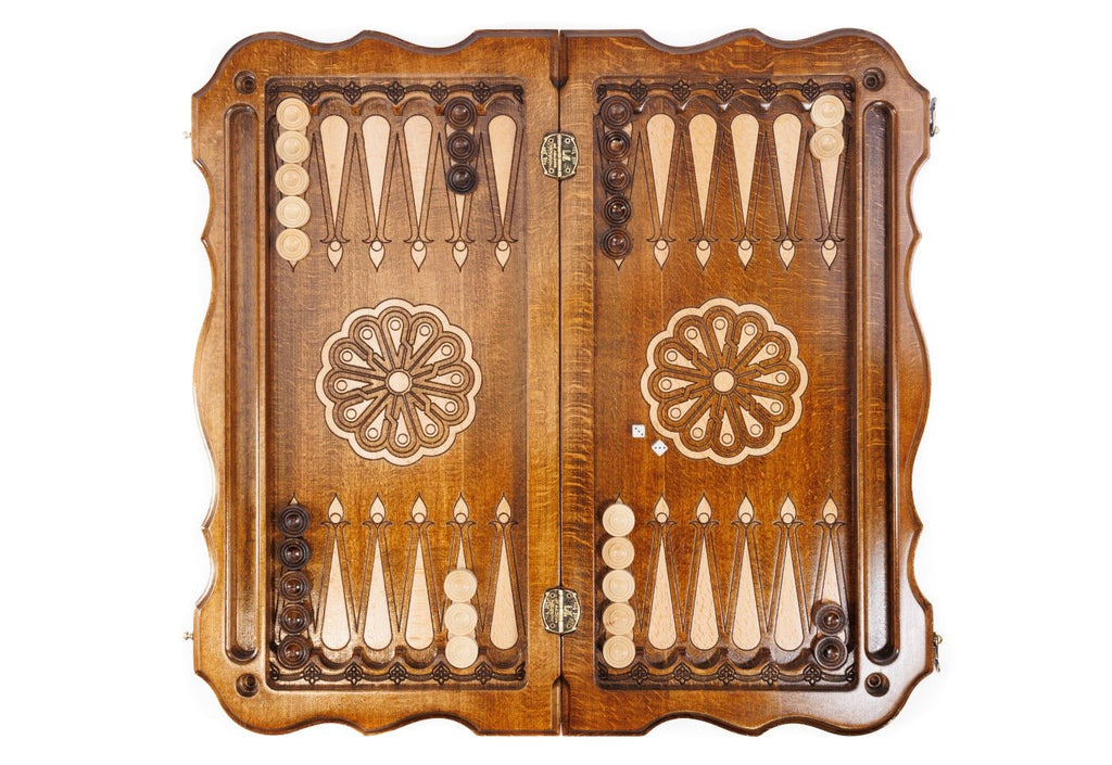 Ornamental Classic Chess Set & Backgammon Board 23.6" | 60 cm - LionLaurel