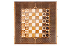 Classic Carved Ornament chess and backgammon set - detail of the carved border