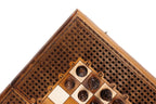 Classic Carved Ornament chess and backgammon set - full view