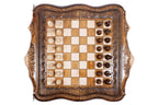 Mount Ararat Outline Chess Set – Wooden Chess Board