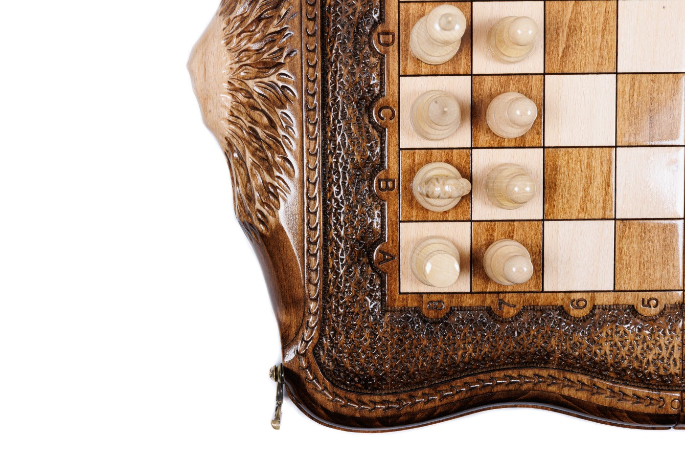 Mount Ararat Outline Chess Set – Wooden Chess Board