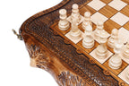 Mount Ararat Outline Chess Set – Wooden Chess Board