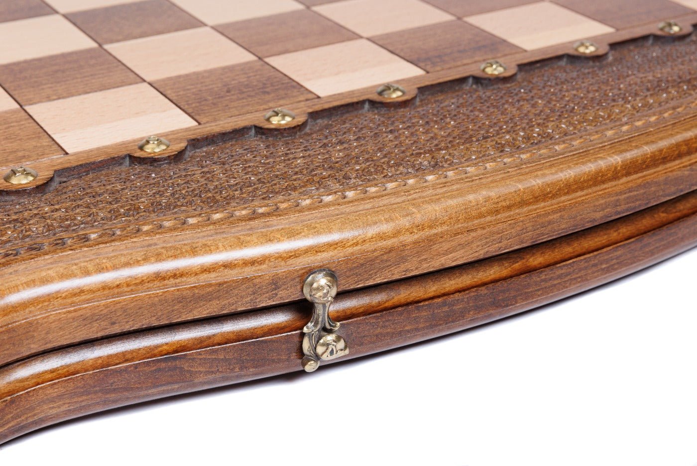 Wooden Chess Set With Contour Outline 60 cm | 24.7" - Unumperfectus