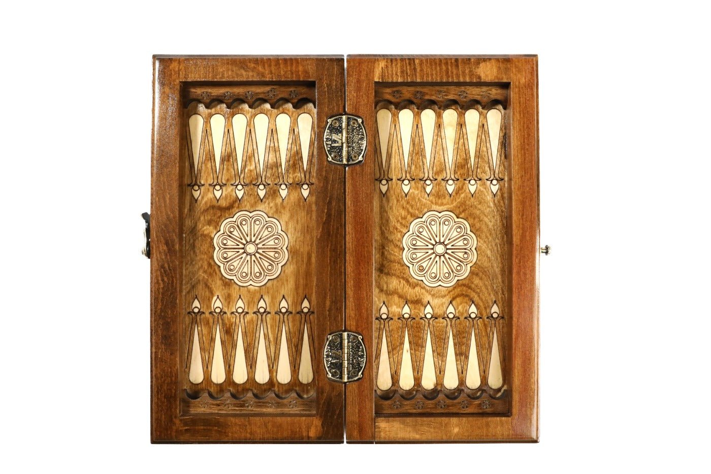 Wooden Backgammon Board Ornamental Motif 11.8" | 30 cm - Unumperfectus